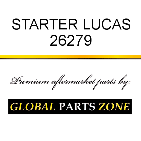 STARTER LUCAS 26279