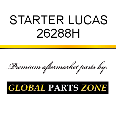 STARTER LUCAS 26288H