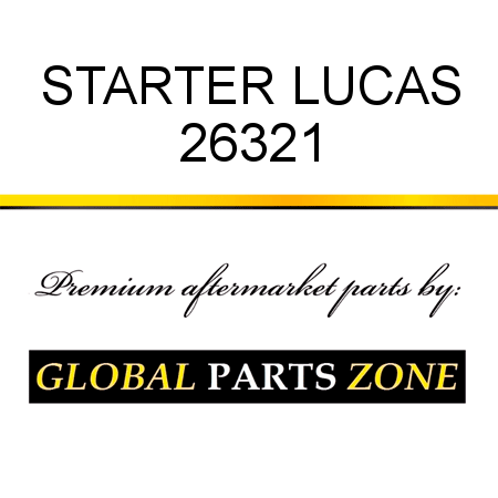 STARTER LUCAS 26321