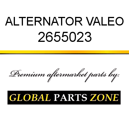 ALTERNATOR VALEO 2655023