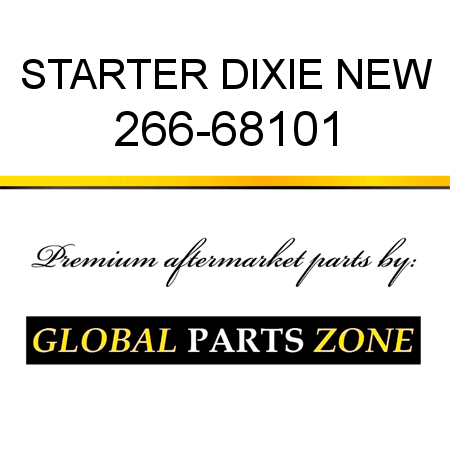 STARTER DIXIE NEW 266-68101