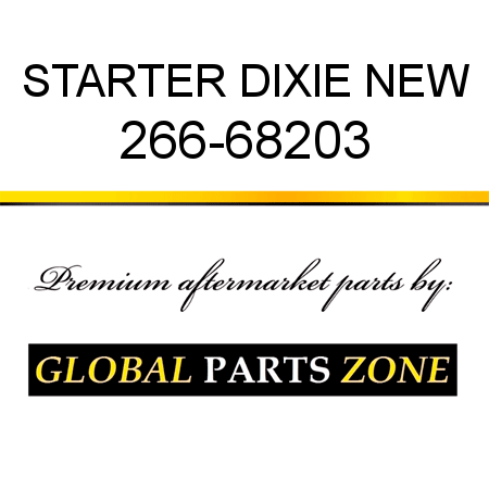 STARTER DIXIE NEW 266-68203