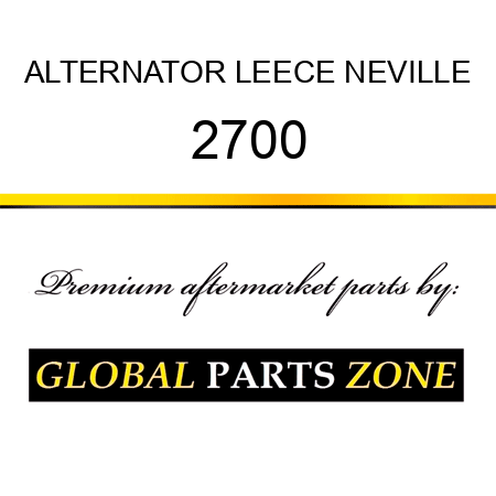 ALTERNATOR LEECE NEVILLE 2700