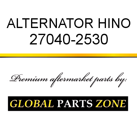 ALTERNATOR HINO 27040-2530