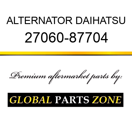 ALTERNATOR DAIHATSU 27060-87704