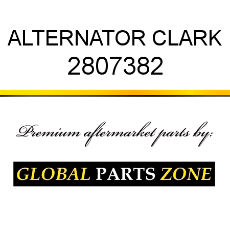 ALTERNATOR CLARK 2807382