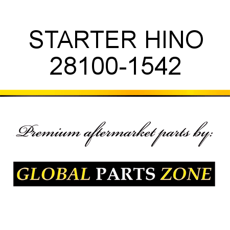 STARTER HINO 28100-1542