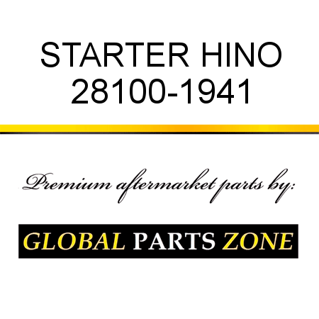 STARTER HINO 28100-1941