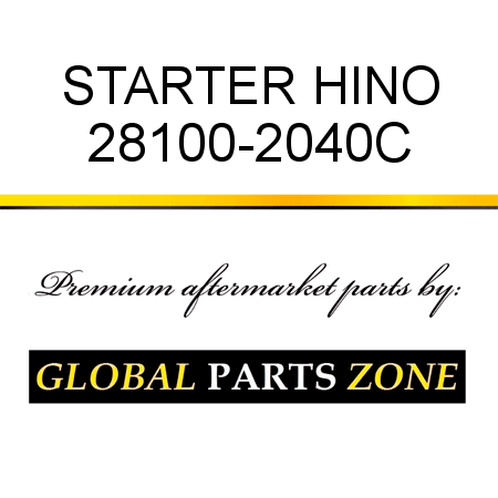 STARTER HINO 28100-2040C