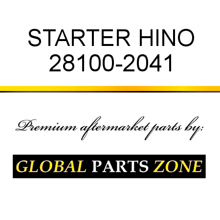 STARTER HINO 28100-2041