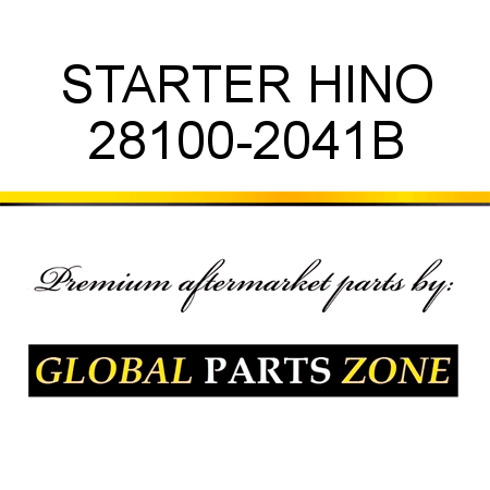 STARTER HINO 28100-2041B