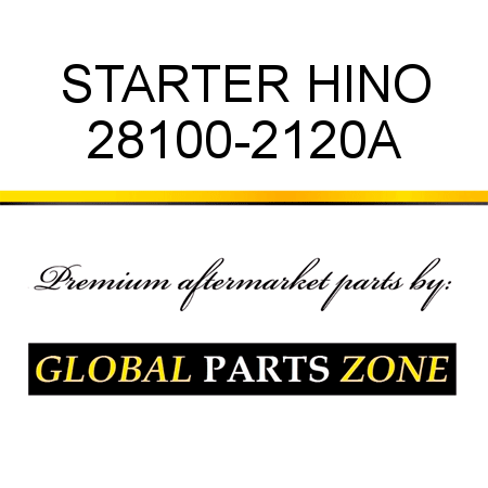 STARTER HINO 28100-2120A