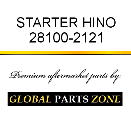 STARTER HINO 28100-2121