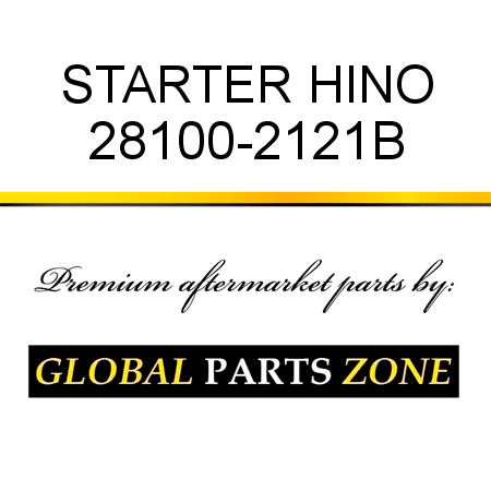 STARTER HINO 28100-2121B