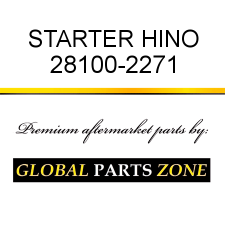 STARTER HINO 28100-2271