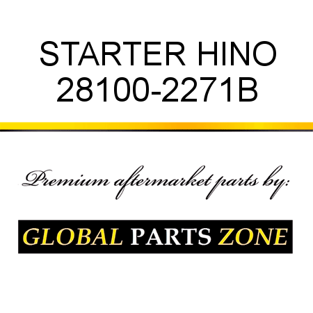 STARTER HINO 28100-2271B