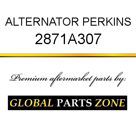 ALTERNATOR PERKINS 2871A307