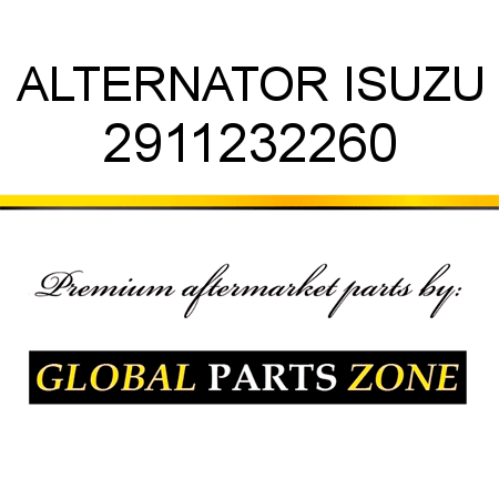 ALTERNATOR ISUZU 2911232260