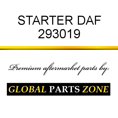 STARTER DAF 293019