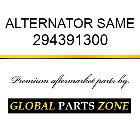 ALTERNATOR SAME 294391300