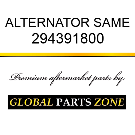 ALTERNATOR SAME 294391800