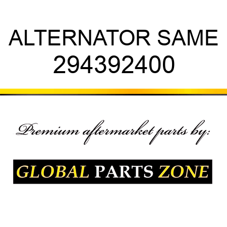 ALTERNATOR SAME 294392400