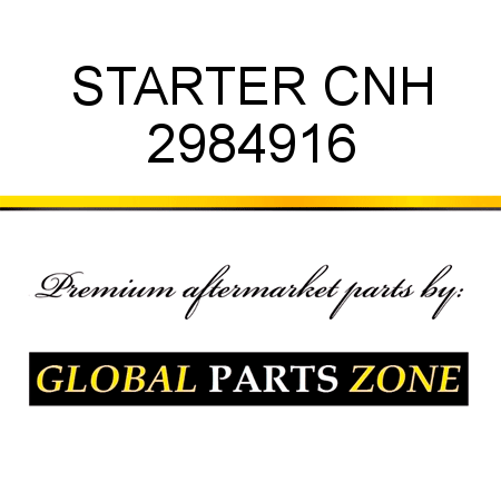 STARTER CNH 2984916