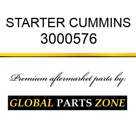 STARTER CUMMINS 3000576