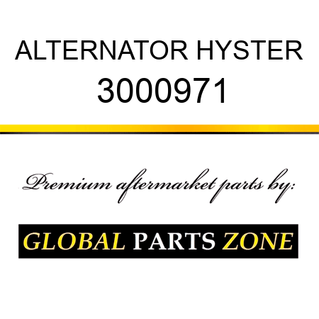 ALTERNATOR HYSTER 3000971