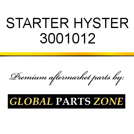 STARTER HYSTER 3001012