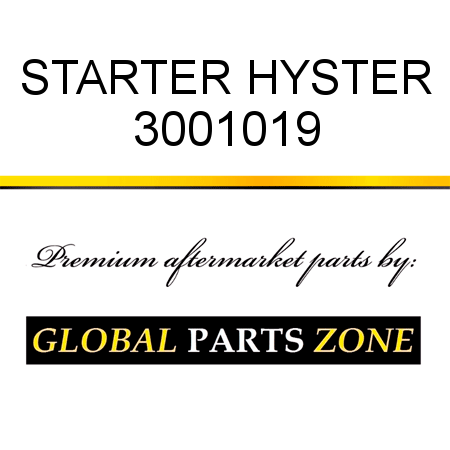 STARTER HYSTER 3001019