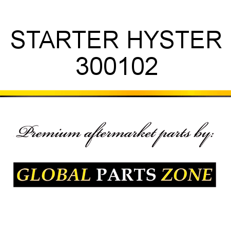 STARTER HYSTER 300102