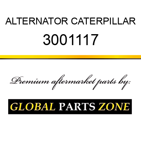 ALTERNATOR CATERPILLAR 3001117