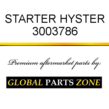 STARTER HYSTER 3003786