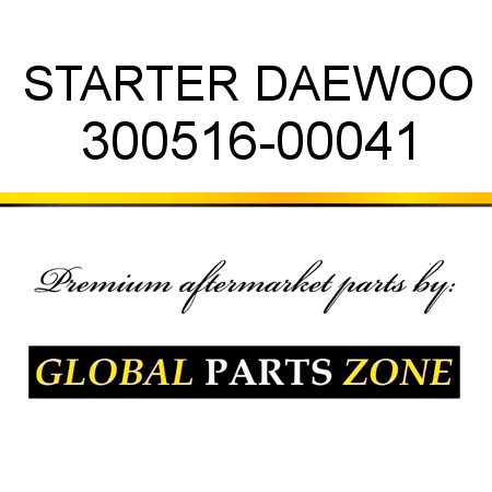 STARTER DAEWOO 300516-00041