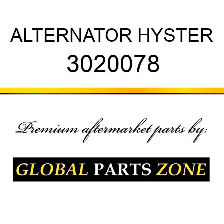 ALTERNATOR HYSTER 3020078