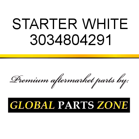 STARTER WHITE 3034804291