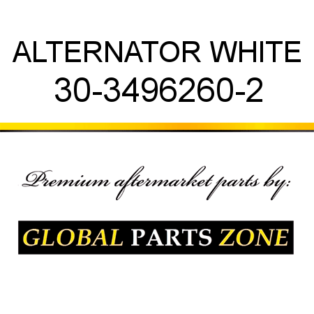 ALTERNATOR WHITE 30-3496260-2