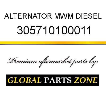 ALTERNATOR MWM DIESEL 305710100011