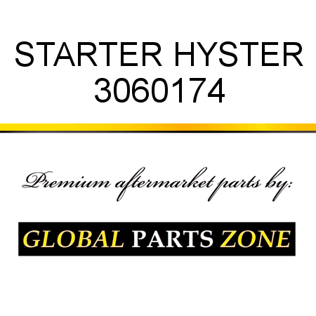 STARTER HYSTER 3060174