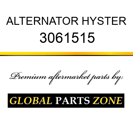 ALTERNATOR HYSTER 3061515