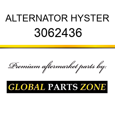 ALTERNATOR HYSTER 3062436