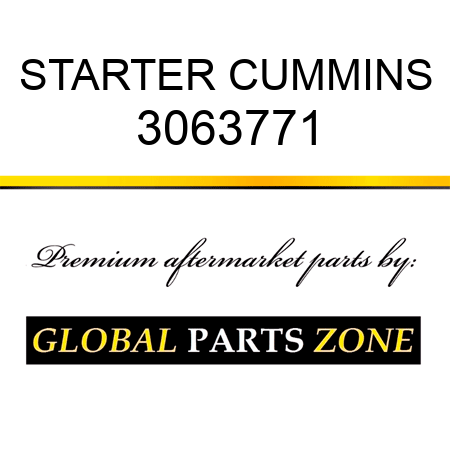 STARTER CUMMINS 3063771