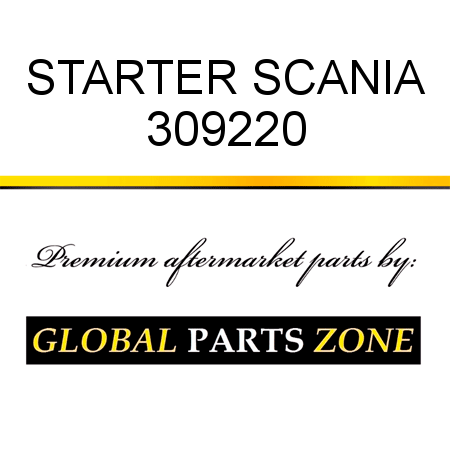 STARTER SCANIA 309220