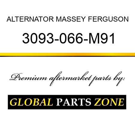 ALTERNATOR MASSEY FERGUSON 3093-066-M91