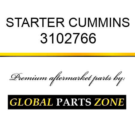 STARTER CUMMINS 3102766