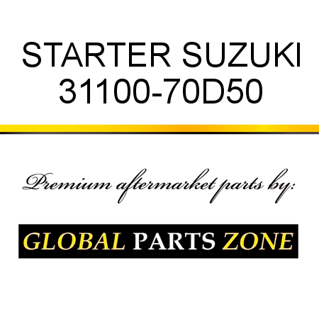 STARTER SUZUKI 31100-70D50