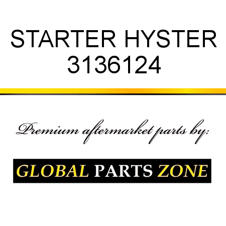 STARTER HYSTER 3136124