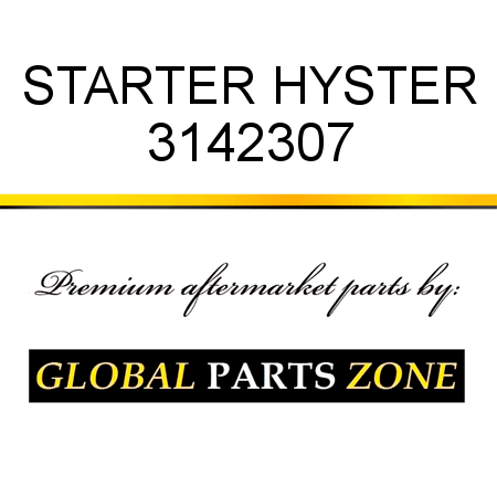 STARTER HYSTER 3142307