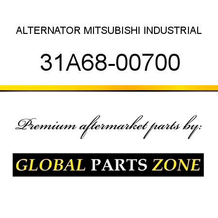 ALTERNATOR MITSUBISHI INDUSTRIAL 31A68-00700